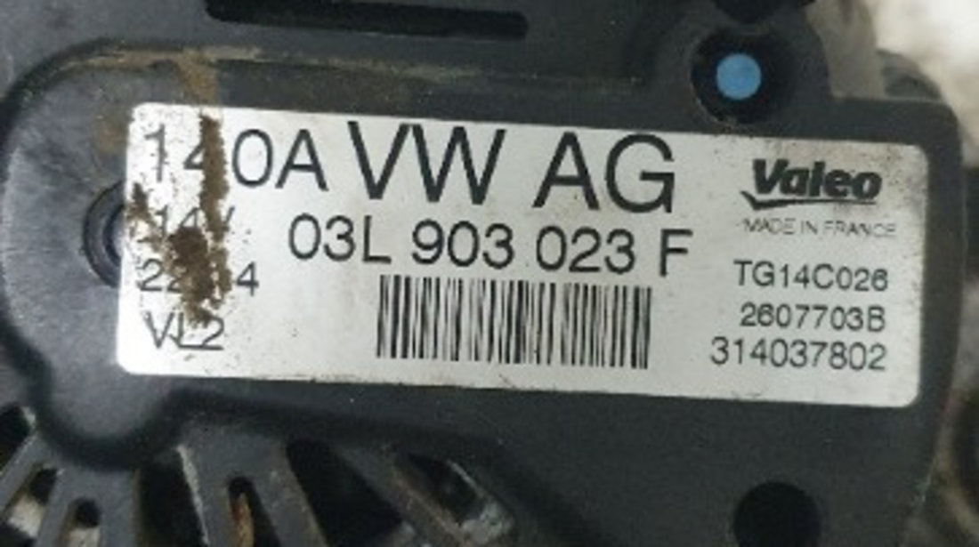 03L903023F Alternator Volkswagen 1.9 TDI tip motor CAY