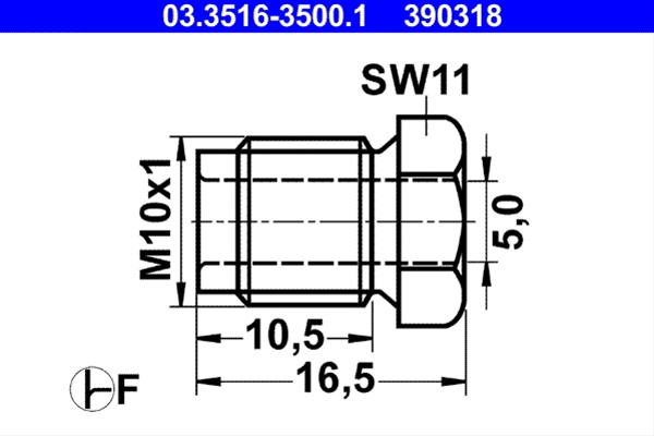 390318 Componenta Sistem Franare Ate Bmw 03.3516-3500.1