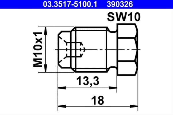 390326 Componenta Sistem Franare Ate Mercedes-Benz 03.3517-5100.1