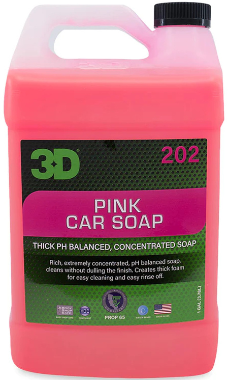 3D Pink Car Soap Sampon Auto PH Echilibrat 1.89L 3DSAPEP189L