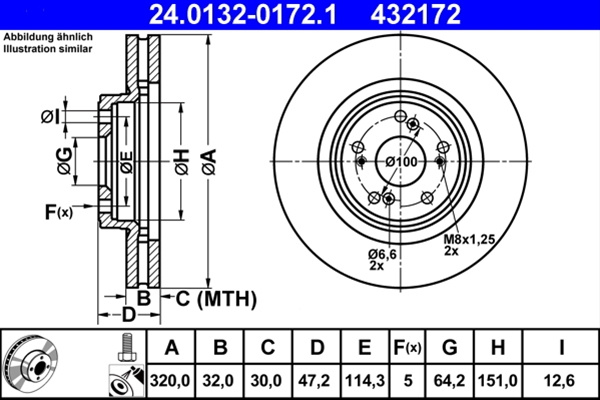 432172 Disc Frana Livrabil Numai Pereche Ate Honda 24.0132-0172.1