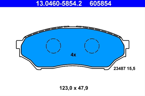 605854 Set Placute Frana - Ate Mitsubishi 13.0460-5854.2