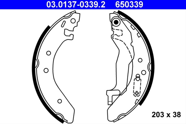 650339 Set Saboti Frana Ate Honda 03.0137-0339.2