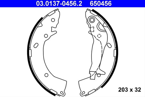 650456 Set Saboti Frana Ate Hyundai 03.0137-0456.2