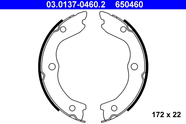 650460 Set Saboti Frana - Ate Nissan 03.0137-0460.2