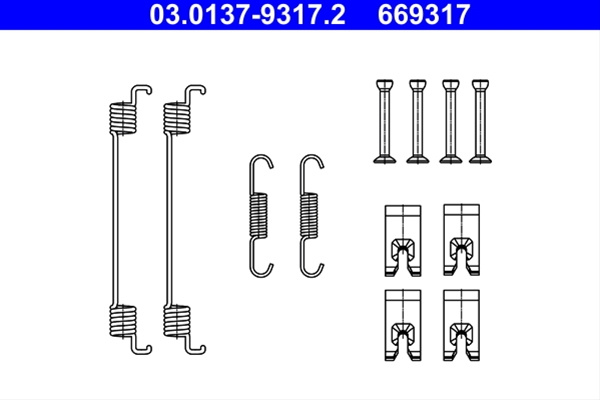 669317 Set Accesorii Saboti - Ate Ford 03.0137-9317.2