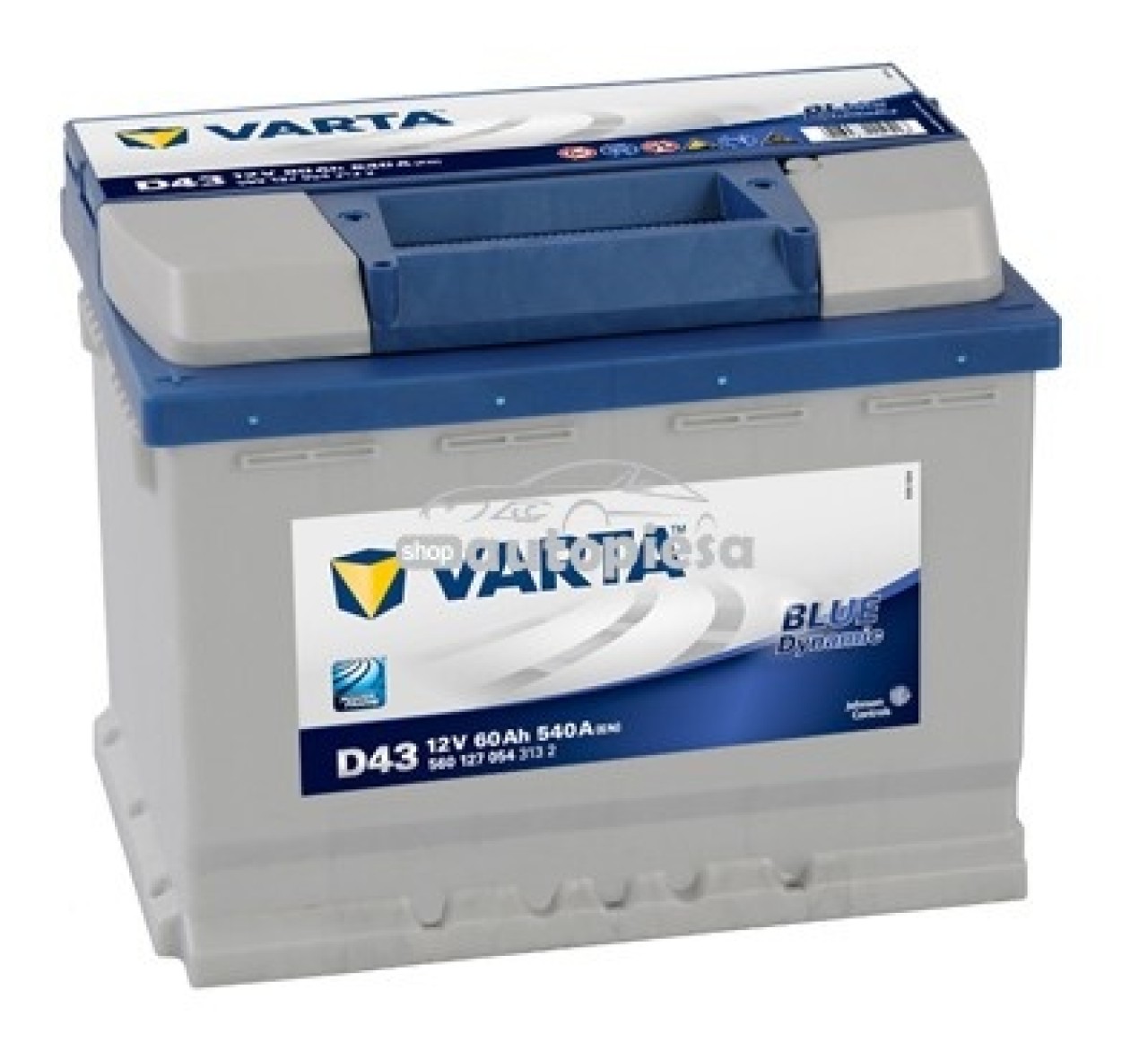 Acumulator baterie auto VARTA Blue Dynamic 60 Ah 540A cu borne inverse 5601270543132 piesa NOUA