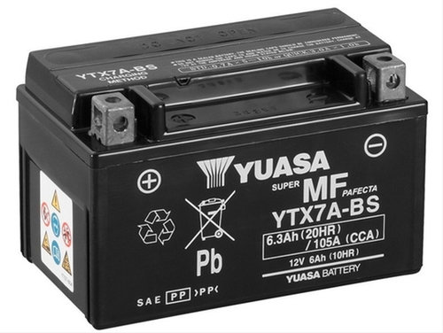 Acumulator Moto 12v 6ah 105a (cp) Yuasa Kymco Motorcycles YTX7A-BS