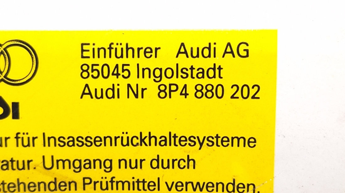 Airbag Pasager Audi A3 (8P) 2003 - 2013 8P4880202, 8P4 880 202