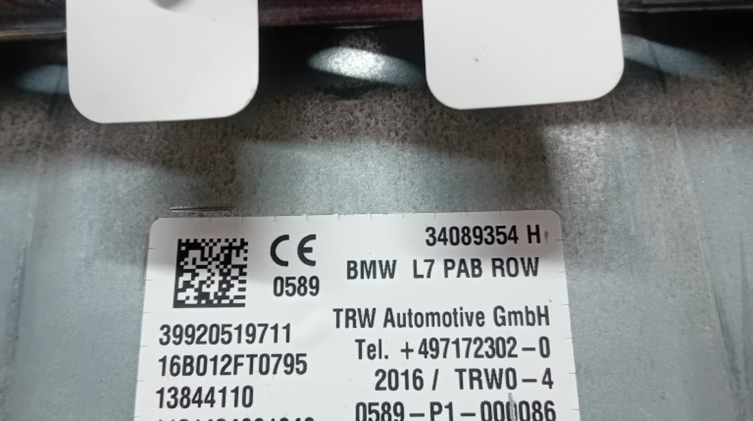 Airbag pasager BMW Seria 4 F36 2016, 39920519711 / 34089354H
