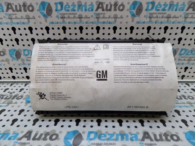 Airbag pasager, GM13111177, Opel Zafira A05, (id:176094)