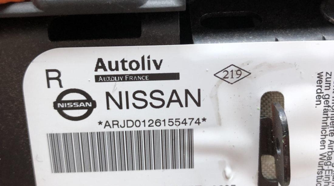 Airbag scaun dreapta fata Nissan Qashqai 2012, ARJD0126155474