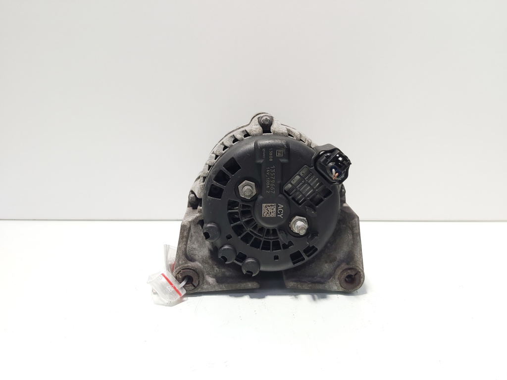 Alternator 100A, cod GM13579667, Opel Astra J, 1.6 benz, A16XEP (id:670910)