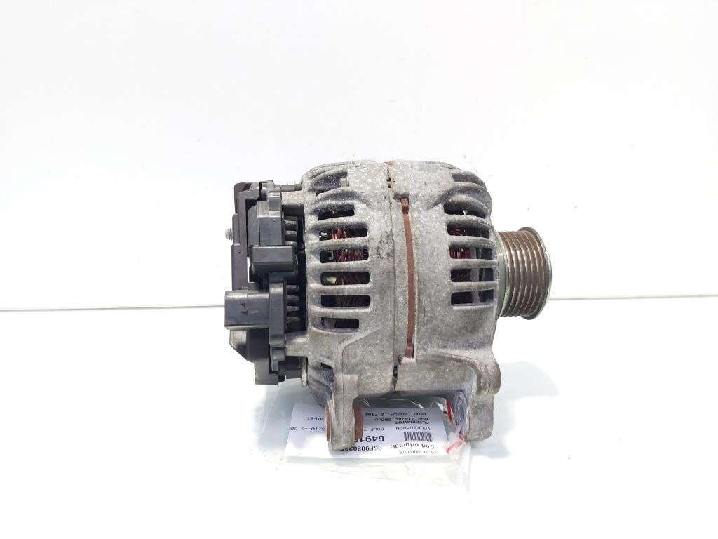 Alternator 140A Bosch, cod 06F903023F, Seat Altea (5P1), 2.0 TFSI, BWA (idi:649168)