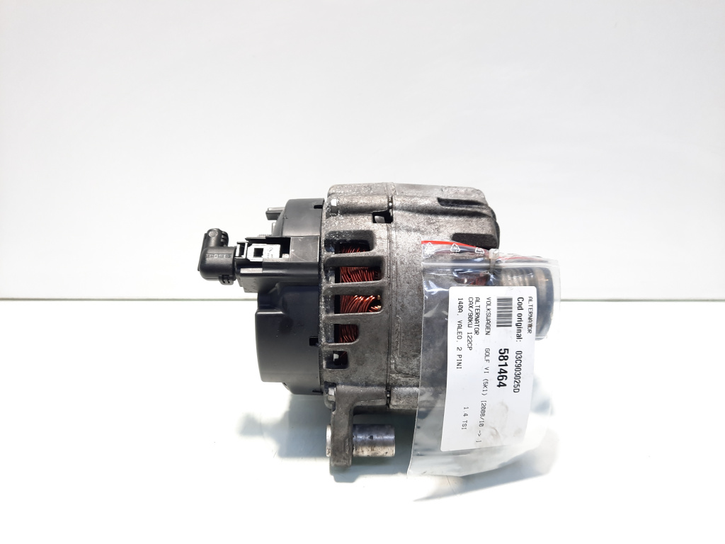 Alternator 140A, Valeo, cod 03C903025D, Skoda Yeti (5L), 1.4 TSI, CAX (idi:581464)