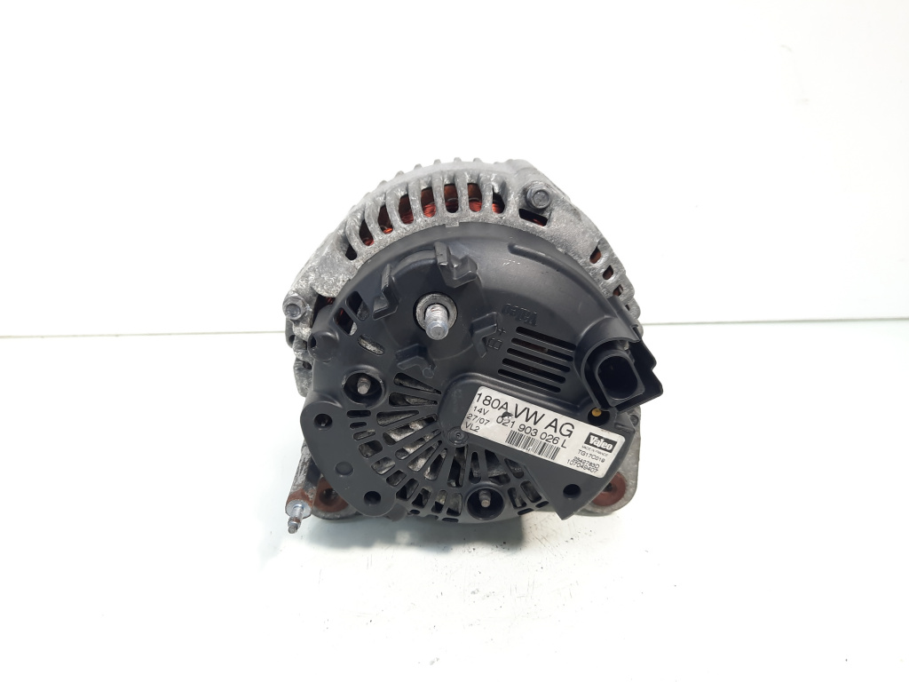 Alternator 180A Valeo, cod 021903026L, VW Passat (3C2), 2.0 TDI, BKP (id:608006)