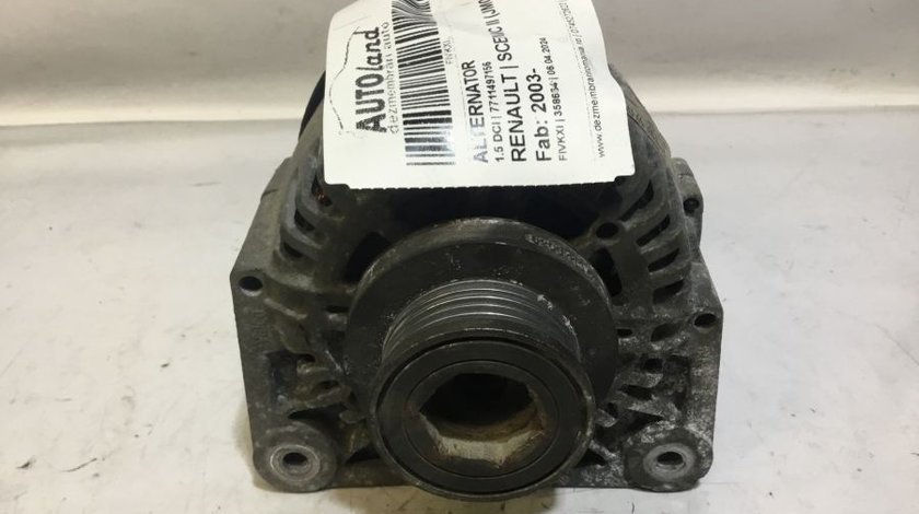 Alternator 7711497156 1.5 DCI Renault SCENIC II JM0/1 2003