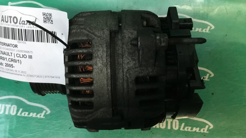 Alternator 8200390675 1.5 DCI 0124425037 Renault CLIO III BR0/1,CR0/1 2005