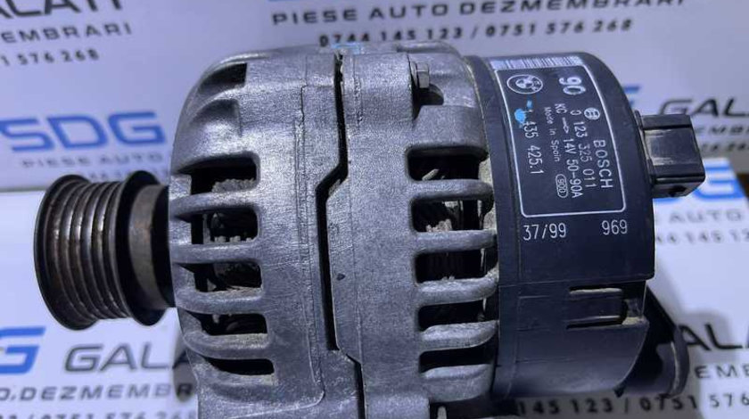 Alternator 90A BMW Seria 3 E46 316 318 1.6 1.8 2.0 i 1998 - 2006 Cod 0123325011 1435425