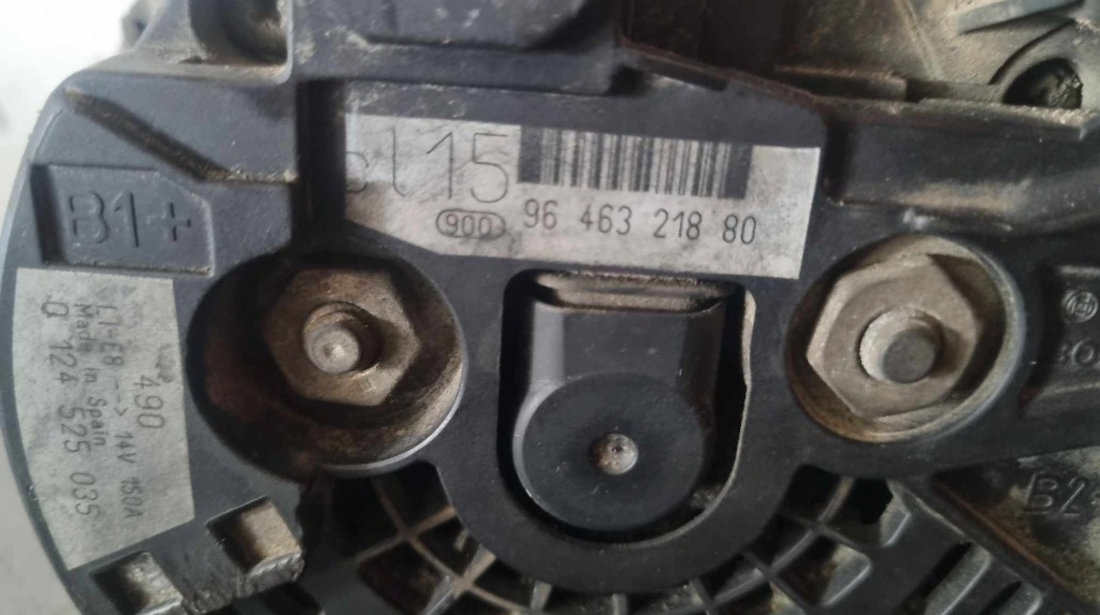 Alternator 9646321880 CITROËN C2 1.6 HDi 109 cai 9HZ (DV6TED4)