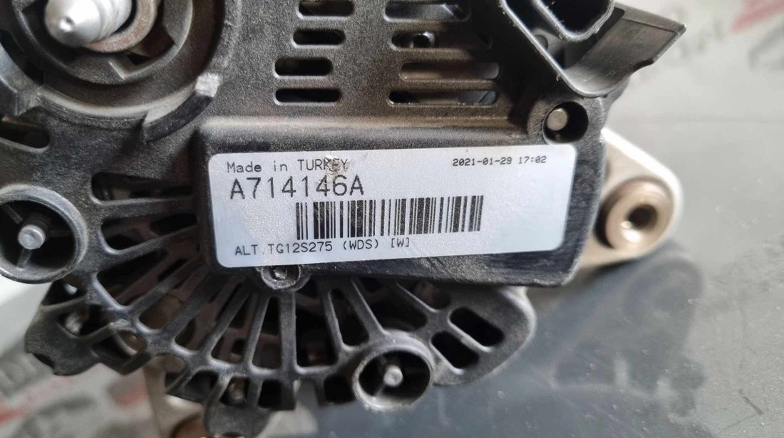 Alternator A714146A / TG12S275 Dacia Duster 1.5 dCi 109 cai motor K9K 666
