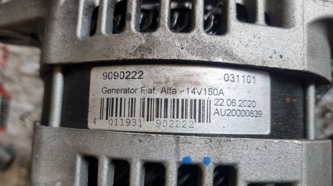 Alternator Alfa Romeo Spider 2.4 JTDM 200cp cod piesa : 9090222