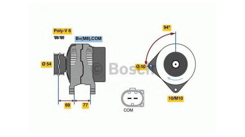 Alternator BMW 7 (E65, E66, E67) 2001-2016 #2 0986080350