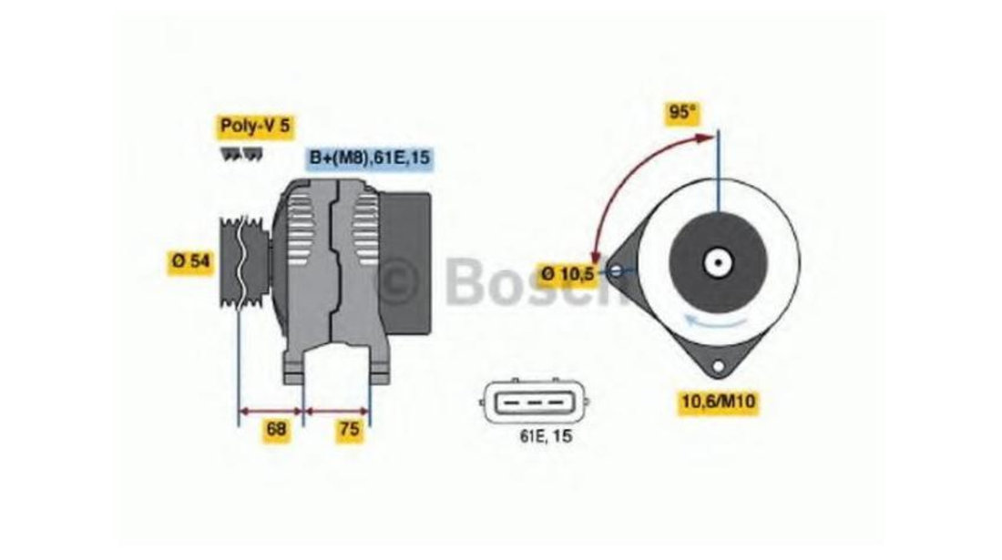 Alternator BMW X5 (E53) 2000-2006 #2 0986045031