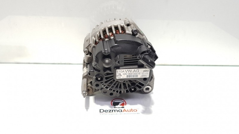 Alternator, cod 03C903023G, Vw Golf 6 Cabriolet (517) 1.4 tsi, CAVD (pr:110747)