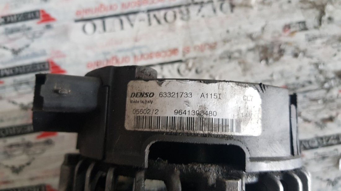 Alternator Denso original 70A Peugeot 206 1.6i 90/109/110cp 9641398480