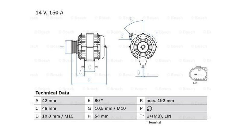 Alternator Ford FIESTA VI Van 2009-2016 #2 1704769