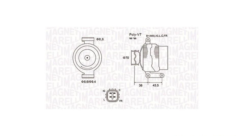 Alternator Honda FR-V (BE) 2004-2016 #2 1042103911