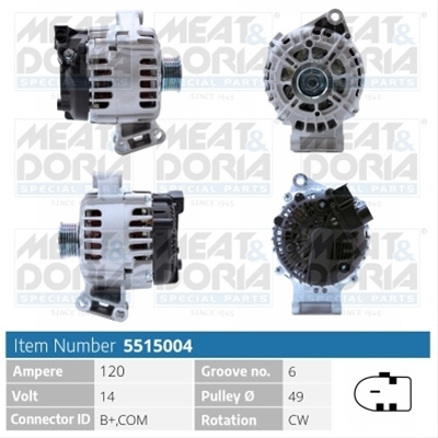 Alternator Meat&doria Meat & Doria Ford 5515004