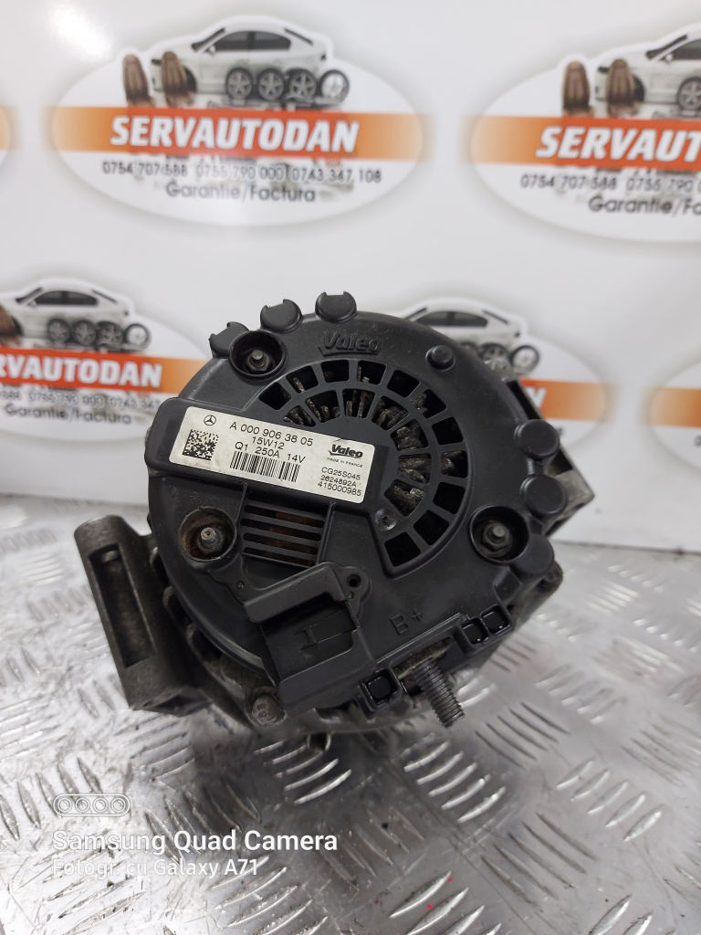 Alternator Mercedes-Benz C Class W205 2.2 Hybrid 2014, A0009063805 / 250AMP