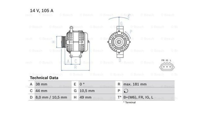 Alternator MINI MINI (R50, R53) 2001-2006 #2 1022112220