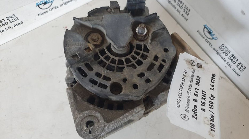 Alternator Opel Zafira B 1.6 CNG 110 kw 150 cp A16XNT