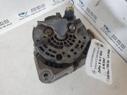 Alternator Opel Zafira B 1.6 CNG 110 kw 150 cp A16XNT