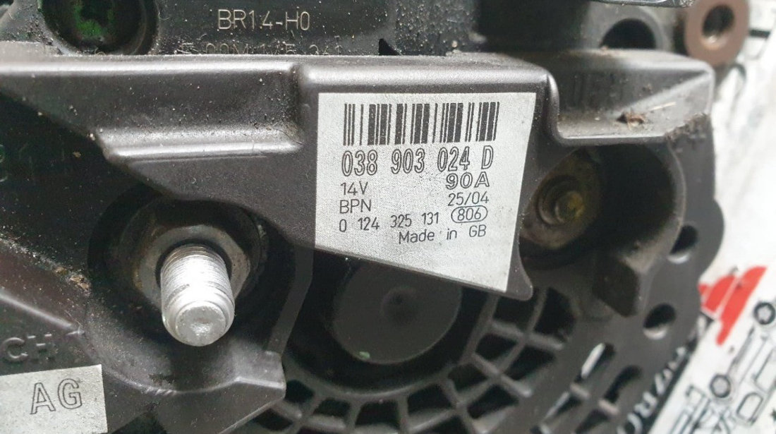 Alternator original VW Polo IV (9N) 1.9 TDI 101cp cod piesa : 038903024D