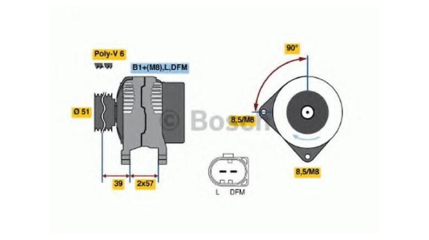 Alternator Skoda FABIA 2006-2014 #2 0124325044