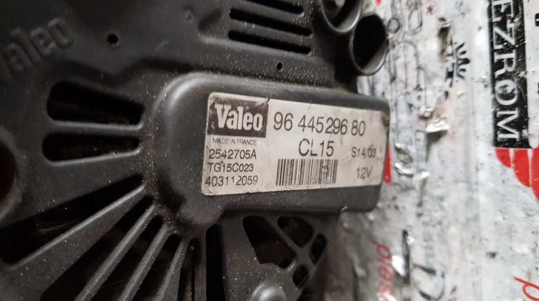 Alternator Valeo original 150A Citroen Xsara Picasso 1.6HDi 90cp 9644529680