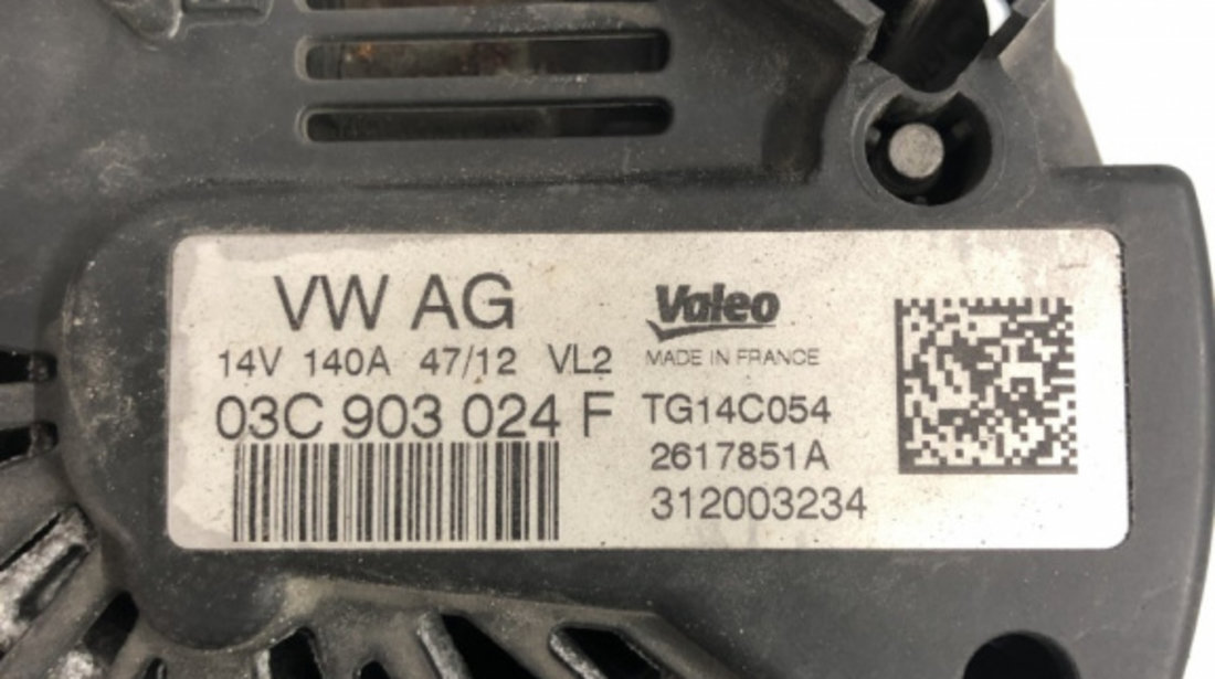 Alternator Volkswagen Passat B7 Variant 1.4 TSI EcoFuel DSG Automat, 150cp sedan 2013 (03C903024F)