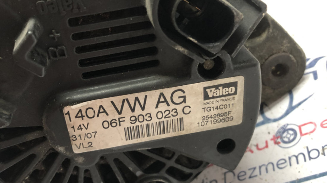 Alternator Volkswagen Touran 1.4 2007, 06F903023C