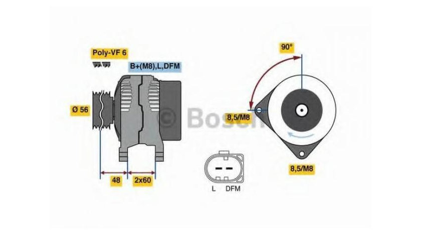 Alternator Volkswagen VW PASSAT (3C2) 2005-2010 #2 0121715003