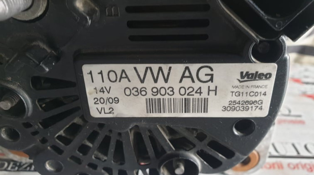 Alternator VW Golf VI 1.4i 80 cai motor CGGA cod piesa : 036903024H