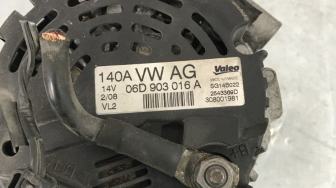 Alternator VW Passat B6 1.8 TSI ,CAW 160cp sedan 2008 (06d903016a)