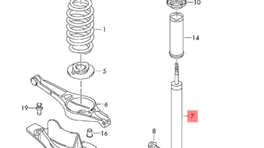 Amortizoare spate Volkswagen Passat B6 1.9 TDI kombi 2006 OEM 3C0513049BQ