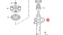 Amortizor cu arc stanga fata Volkswagen Golf 5 (1K...