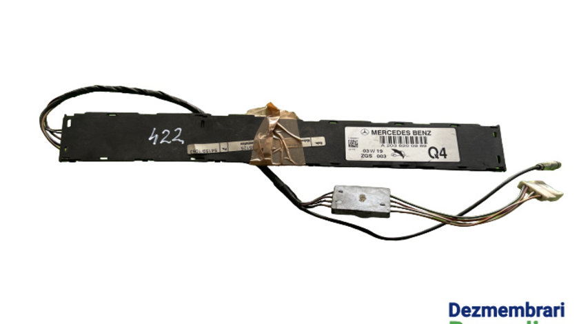 Amplificator antena radio Cod: A2038200989 Mercedes-Benz C-Class W203/S203/CL203 [2000 - 2004] Sedan 4-usi C 200 CDI AT (122 hp)