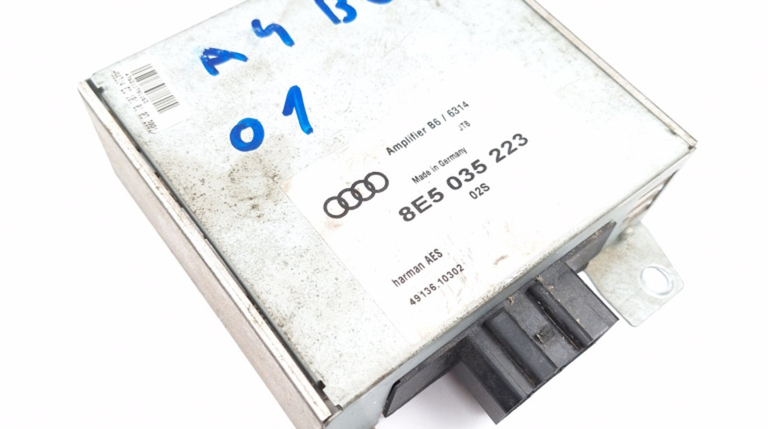 Amplificator Audio Audi A4 B6 (8E) 2000 - 2004 8E5035223, 8E5 035 223, 4913610302, 49136.10302, B66314, B6-6314