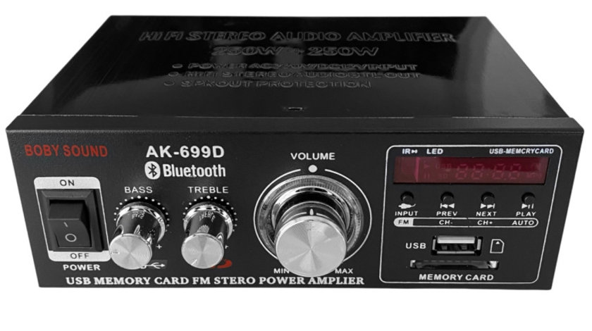 Amplificator Camera 2x15W SD/USB/BT AK-699BT